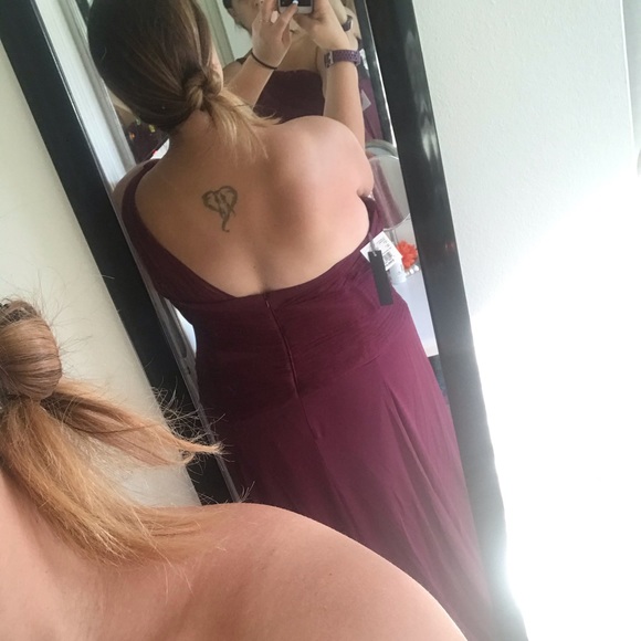 Vera Wang White David’s Bridal Bridesmaid Dress - Picture 4 of 8